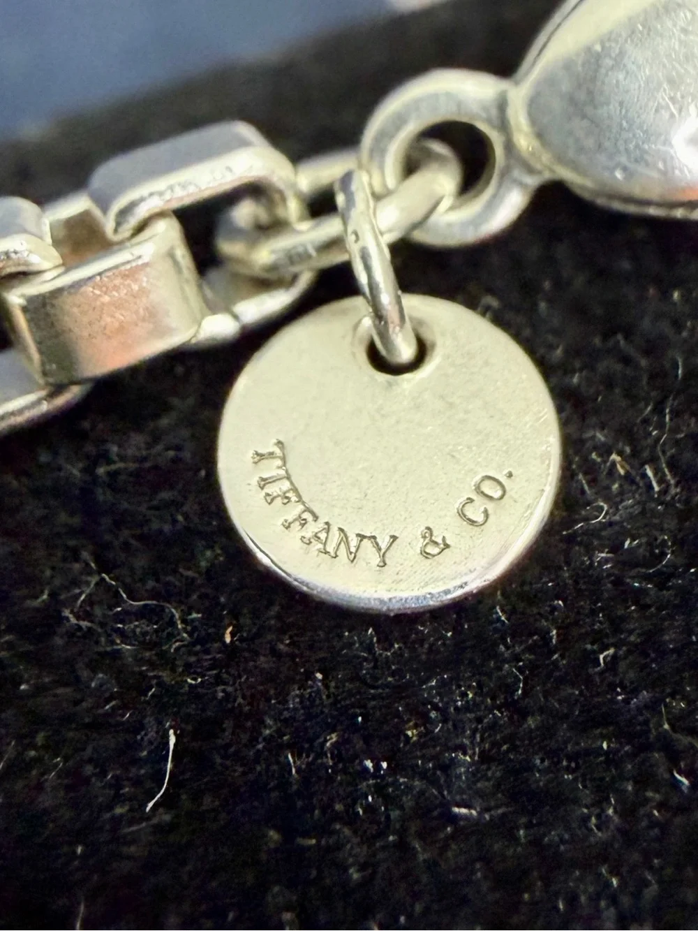 TIFFANY & CO. Sterling Silver Venetian Box Chain Bracelet 15.6g; 7.5” w/ COA